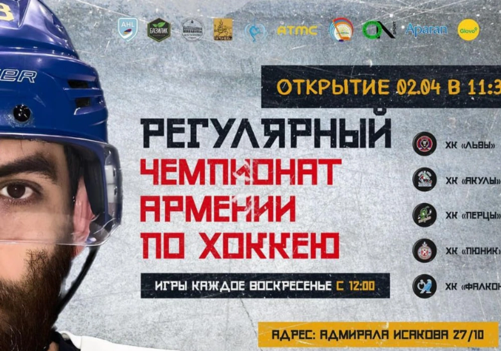Открытие Чемпионата Армении по хоккею АХЛ. Прямой эфир (видео)