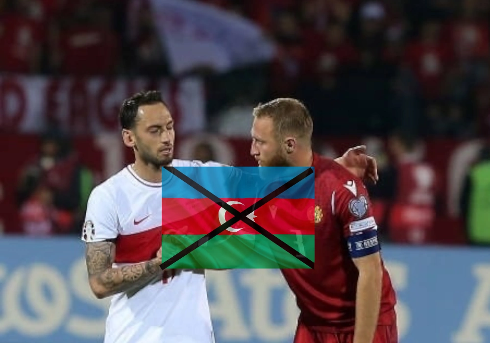 Флаг Азербайджана запрещен на матче Турция - Армения
