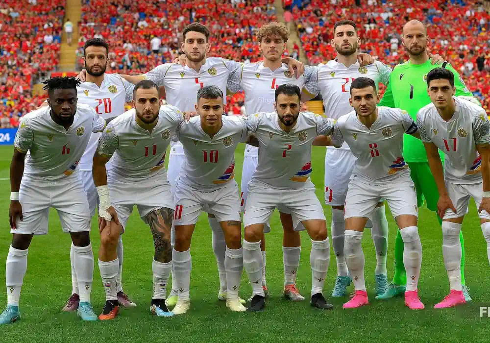 Стартовые составы команд на матч Латвия - Армения