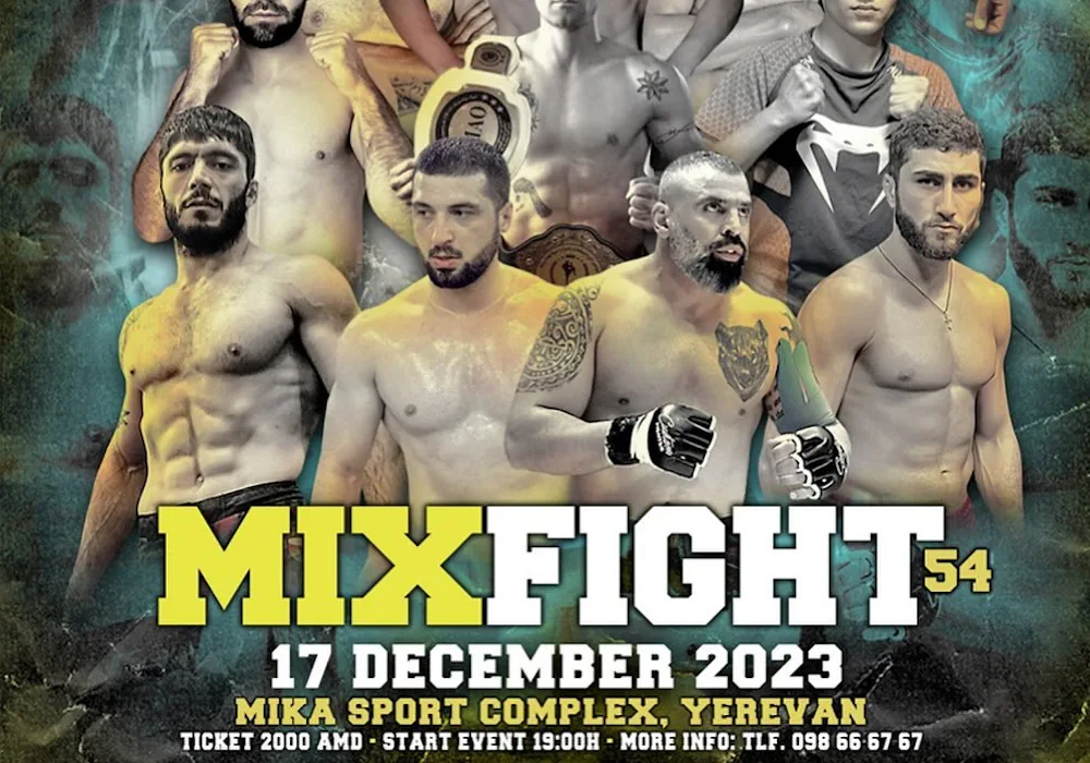 Кард турнира Mix Fight 54 в Ереване