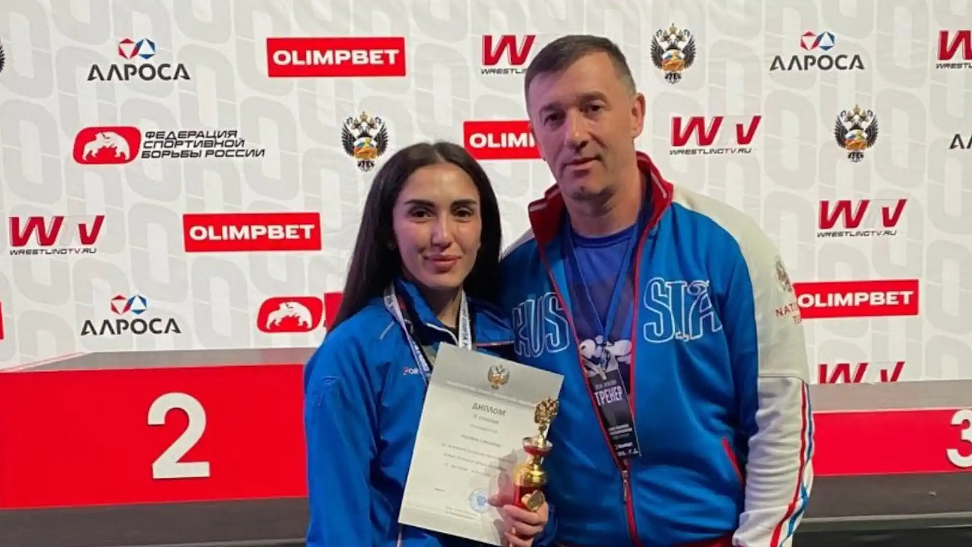 Marina Simonyan won silver at the Russian Wrestling Championship