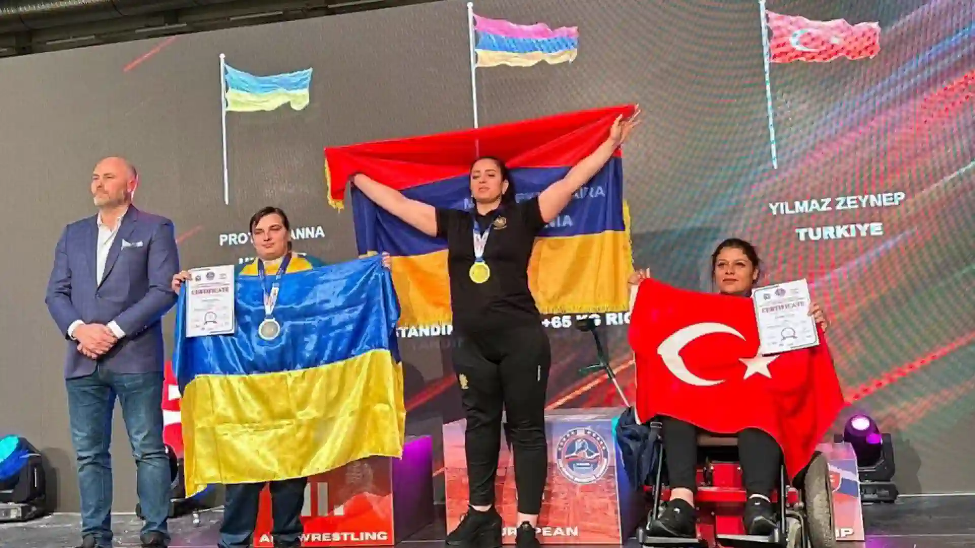 Armenia wins 13 medals at the European Para-Armwrestling Championship