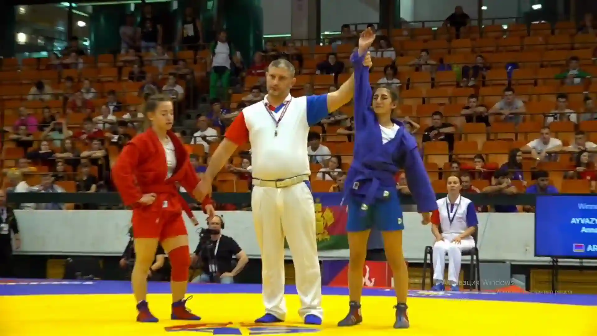 Anna Ayvazyan became European Youth Sambo Champion (video)