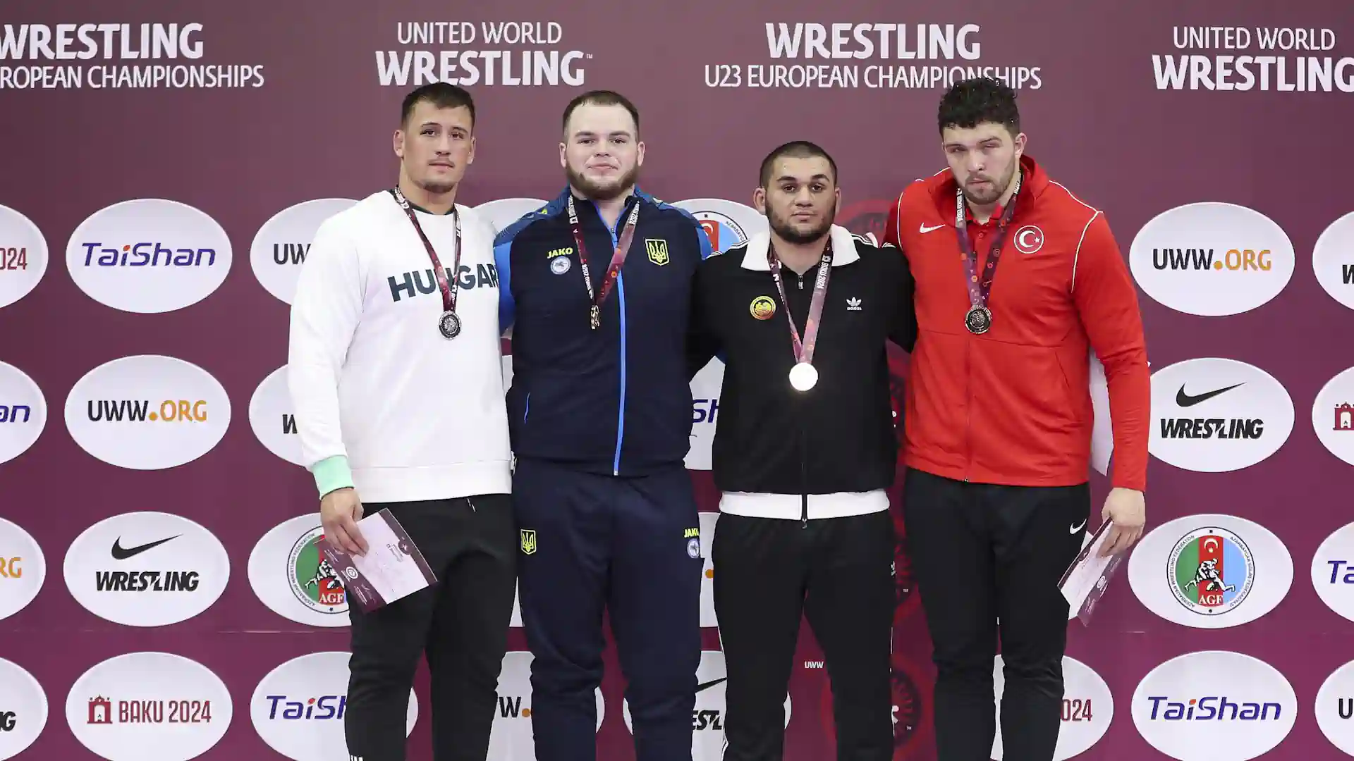 Медалисты второго дня чемпионата Европы U-23 по греко-римской борьбе