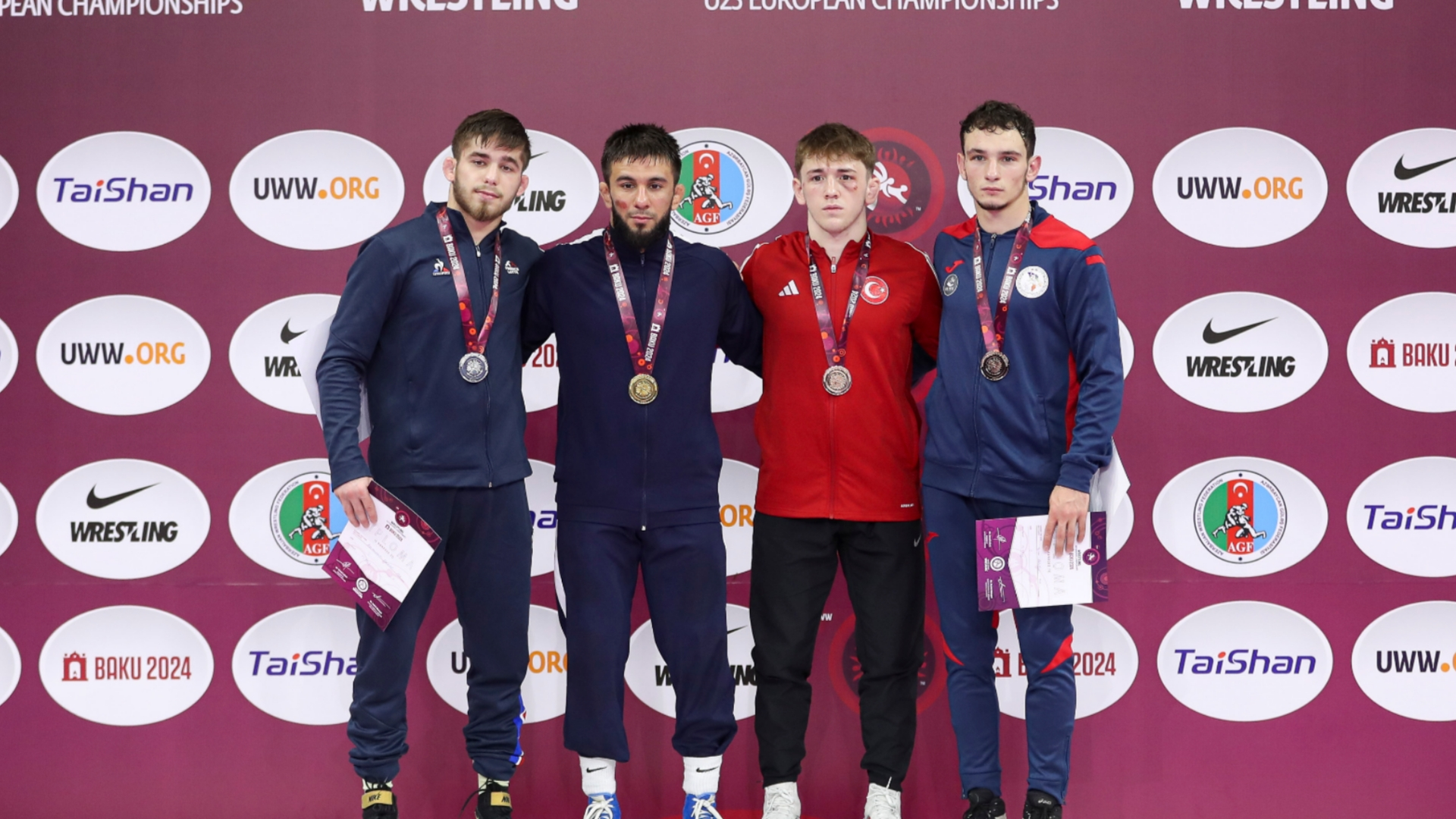 Penultimate day of the European U23 Freestyle Wrestling Championship in Baku. The first medalists of the tournament are known