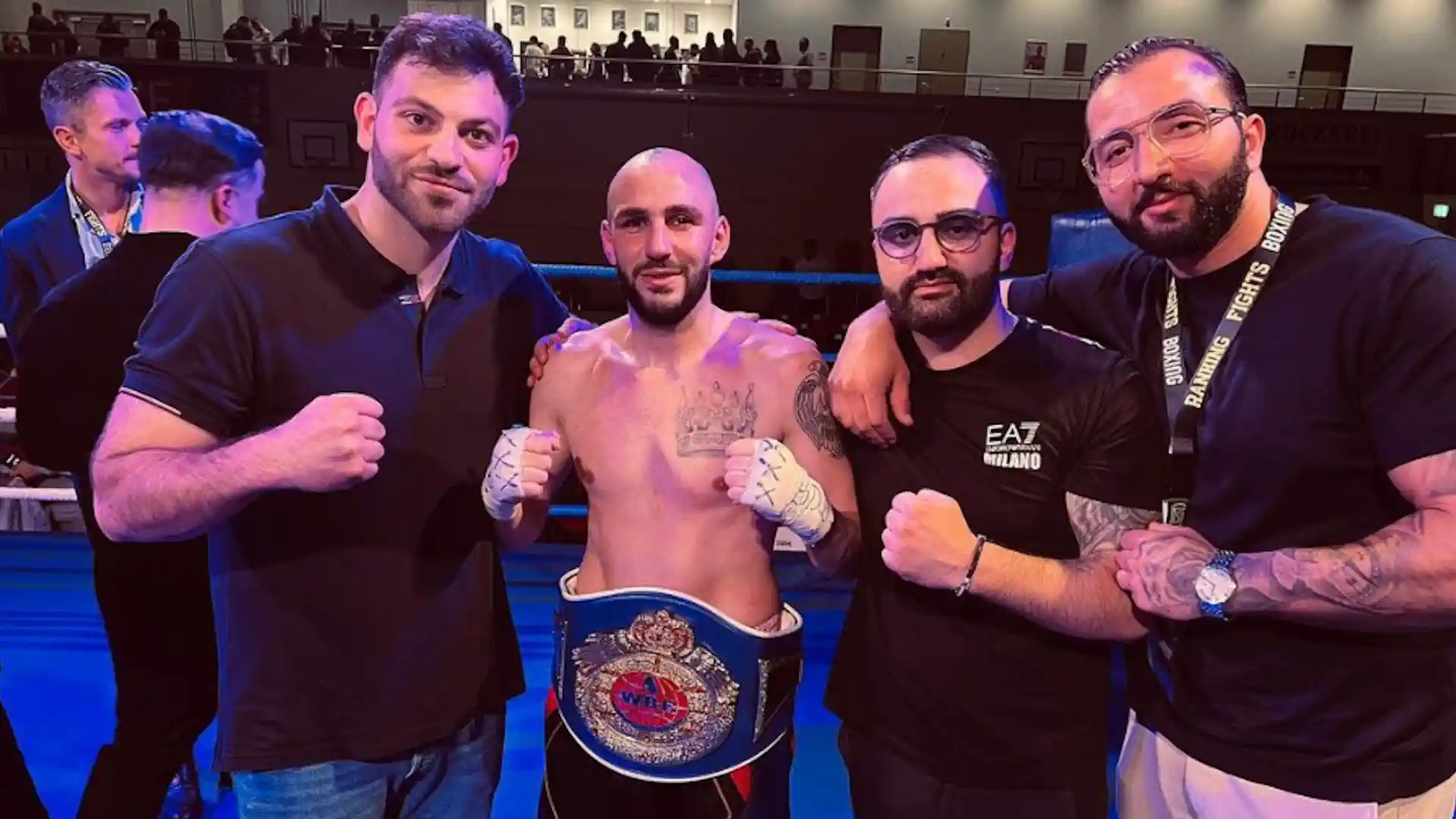 Давид Хачатрян завоевал чемпионский пояс WBF