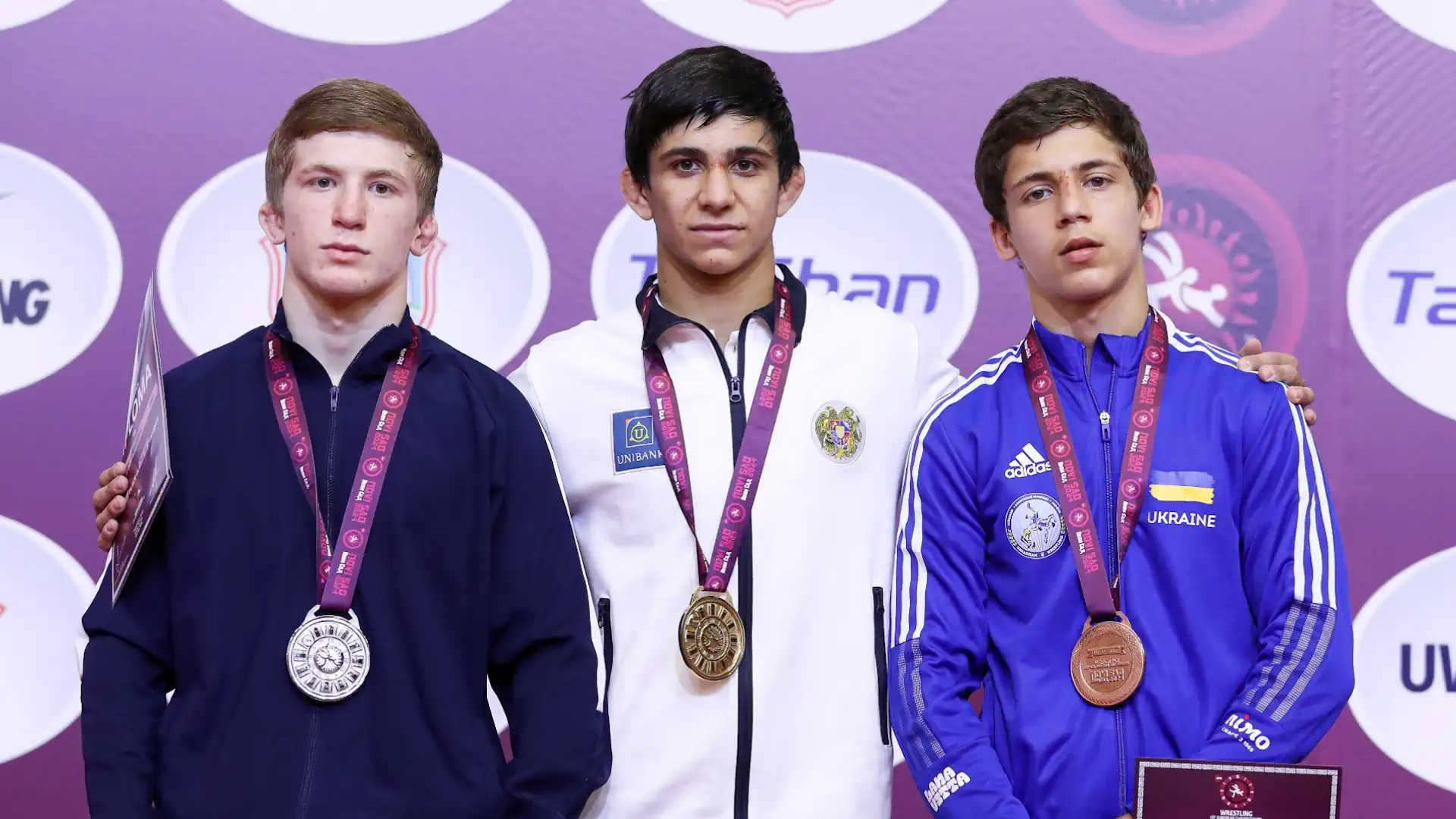 European Championship U-17 in freestyle wrestling. Medalists of the penultimate day