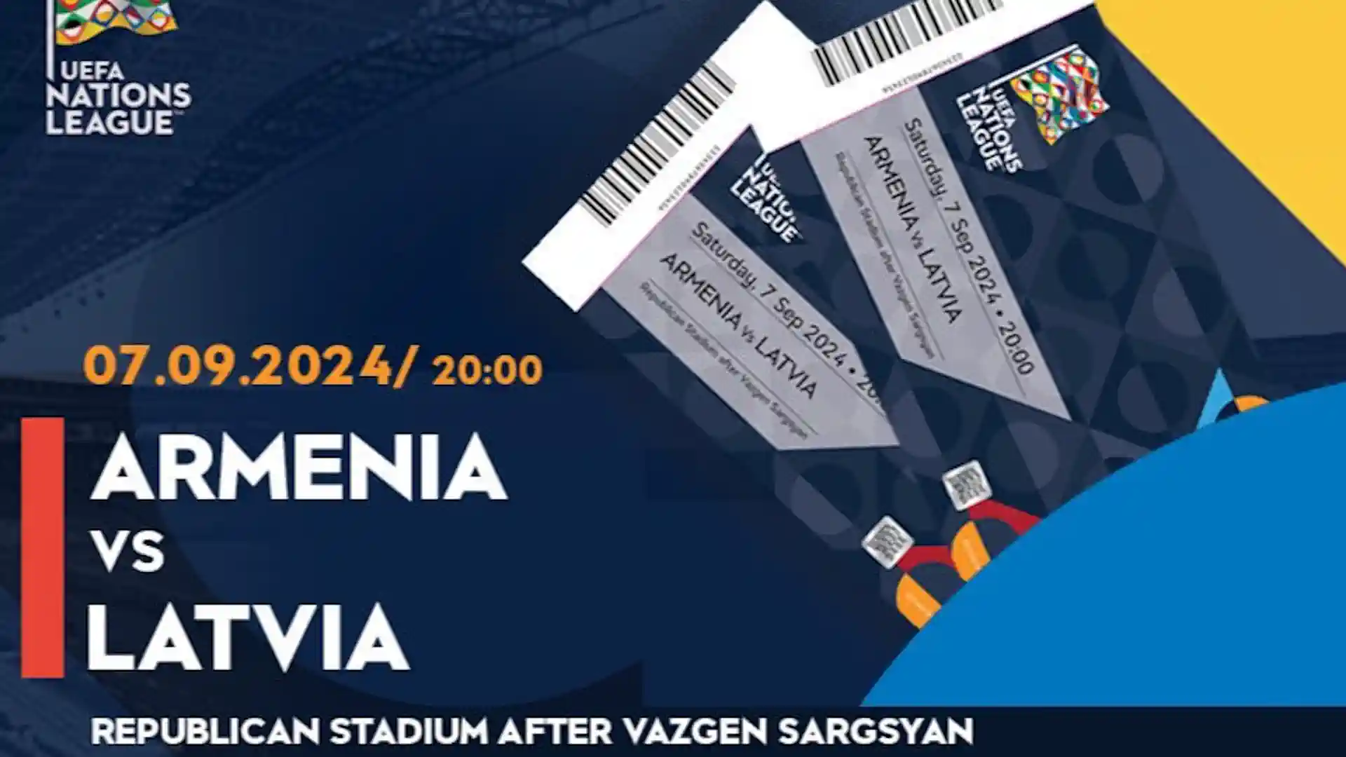 Online ticket sales for the Armenia vs. Latvia match in the Nations League have started