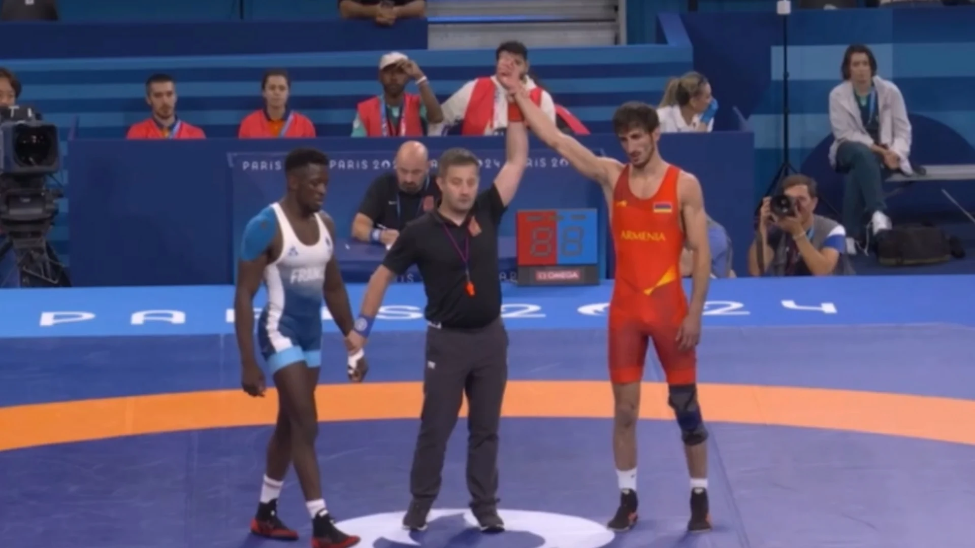 Slavik Galstyan Reaches Olympic Greco-Roman Wrestling Semi-Finals