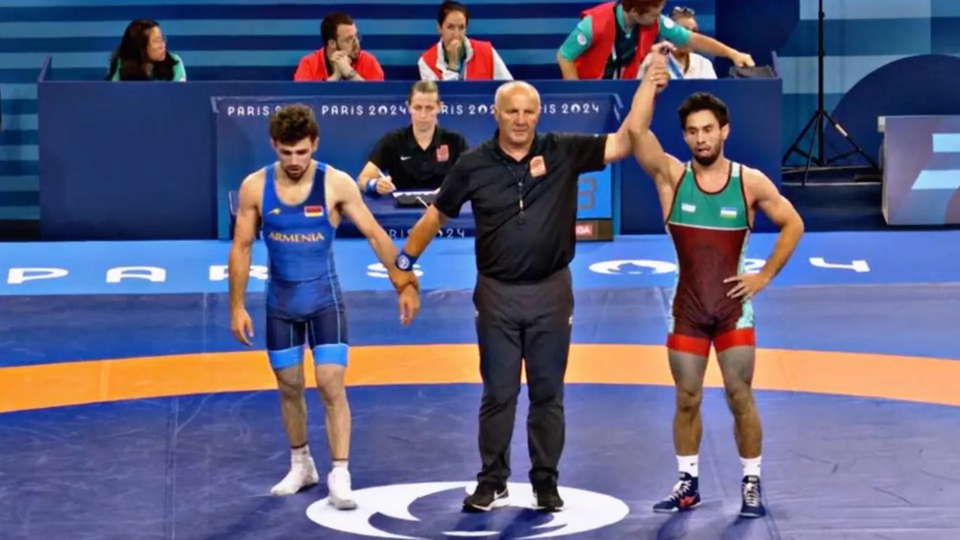 Arsen Arutyunyan lost to Uzbek wrestler Gulomjon Abdullaev in the quarterfinals of the Olympic Games in freestyle wrestling