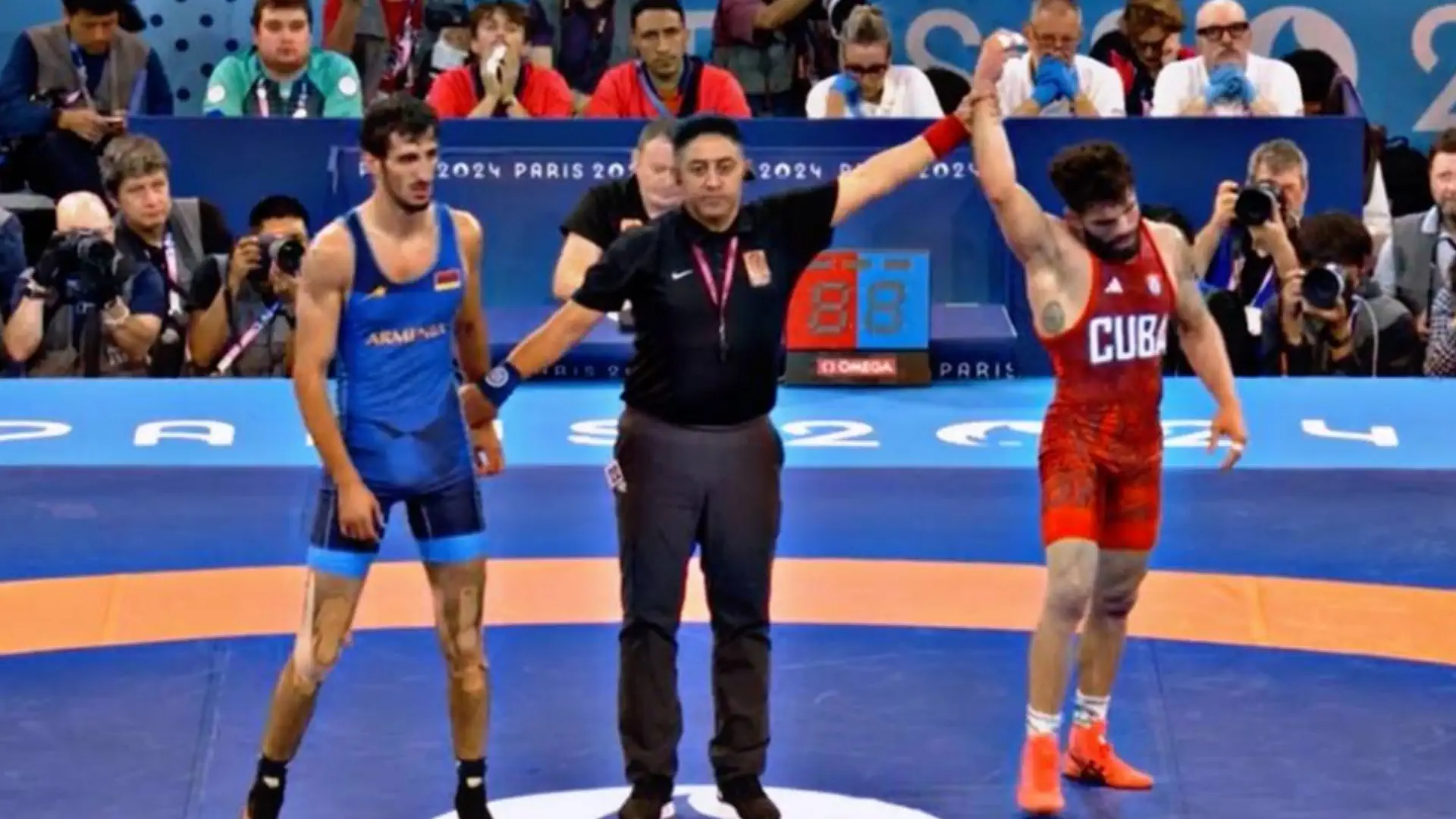 Slavik Galstyan took 5th place in Greco-Roman wrestling at the Olympic Games