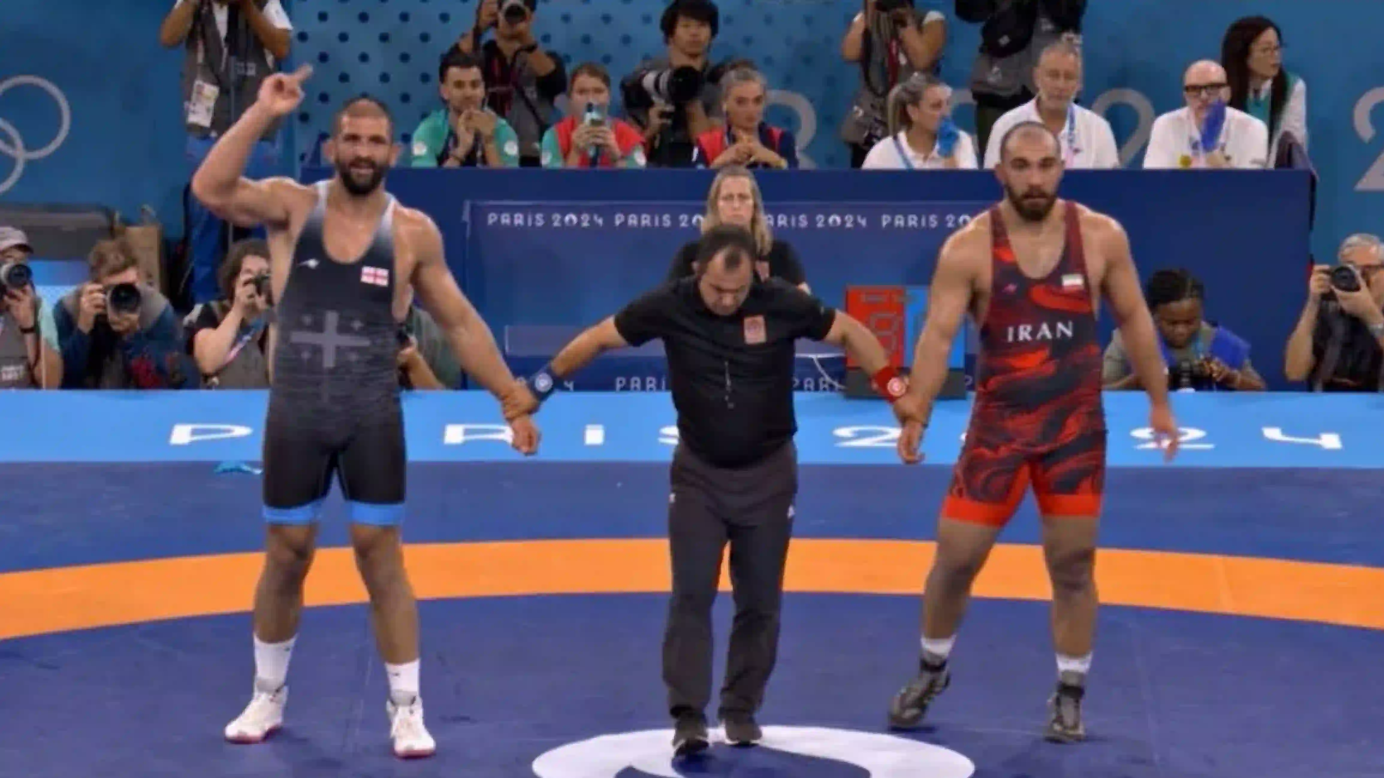 Olympic Games Freestyle Wrestling. Medalists in the 74kg and 125kg weight categories