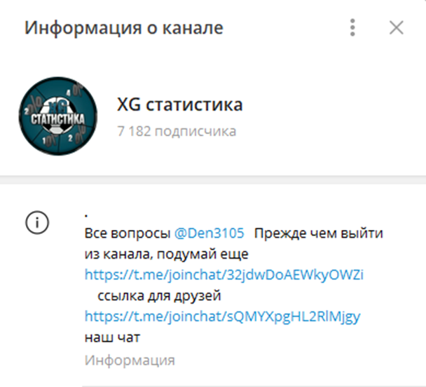 XG статистика