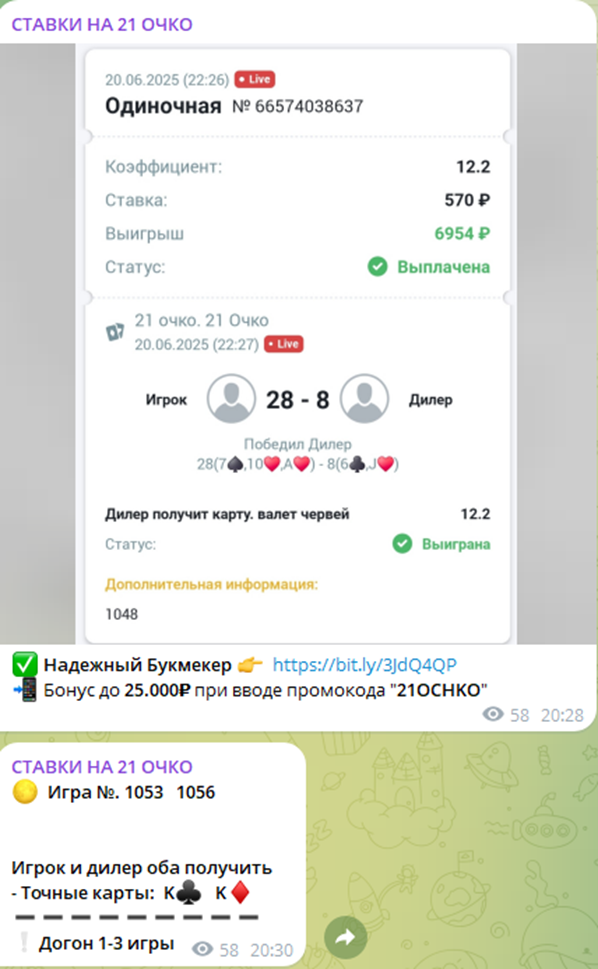 стратегия на 21 очко