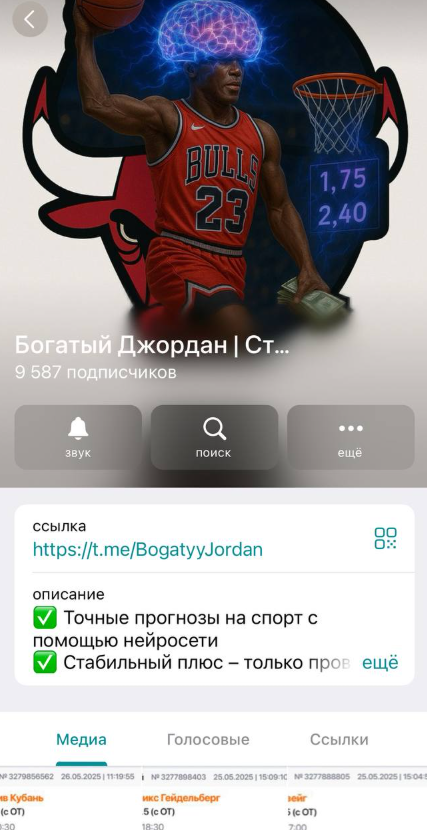 Богатый Джордан Ставки с ИИ