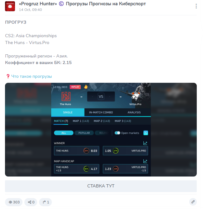 Прогруз Хантер каппер