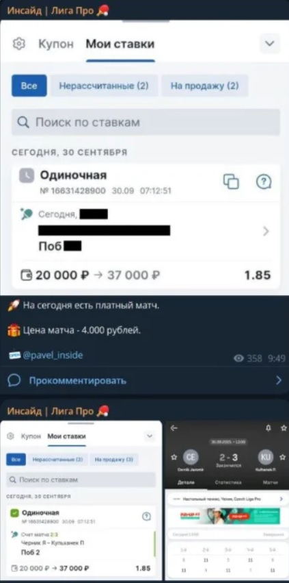 Инсайд Лига про каппер