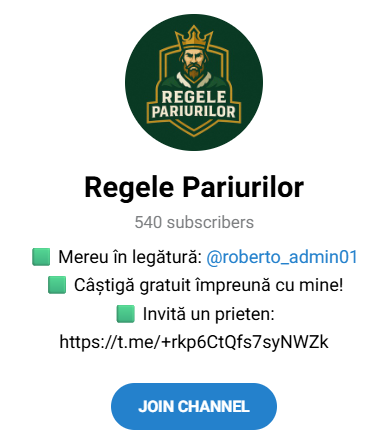 Regele Pariurilor телеграмм