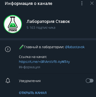 Лаборатория ставок телеграмм