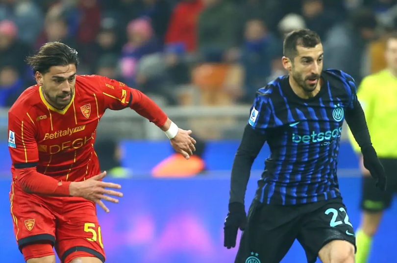 «интер» минимально обыграл «Лечче»