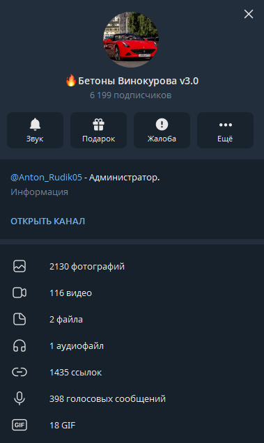 Бетоны Винокурова v3.0 телеграмм