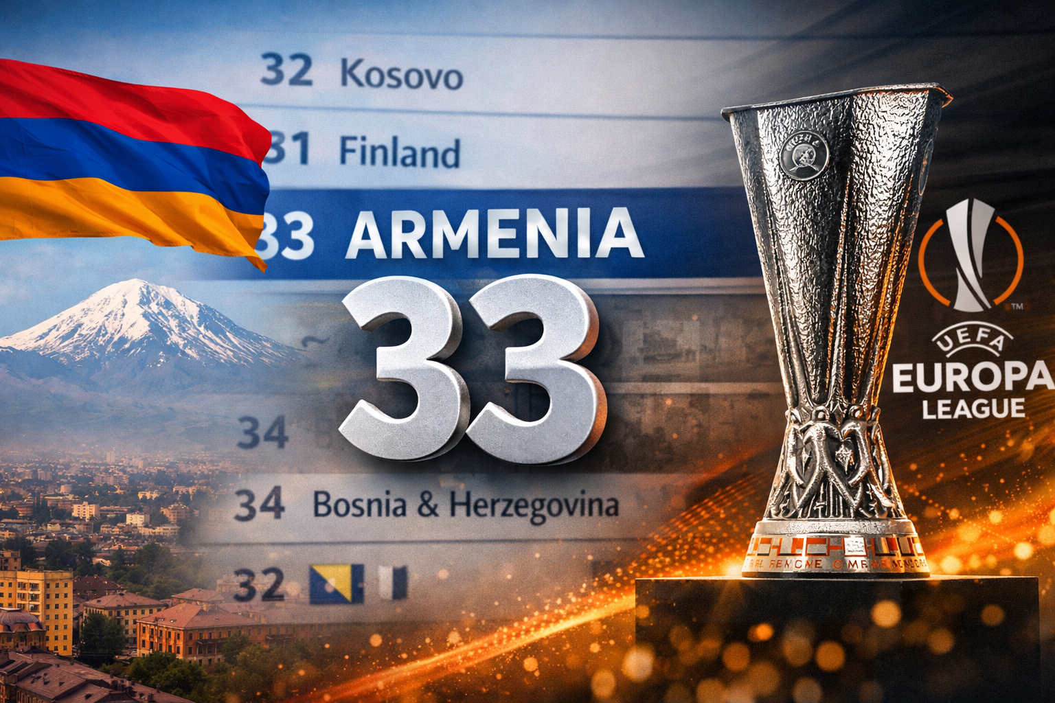 Армения 33 место УЕФА ЛЕ