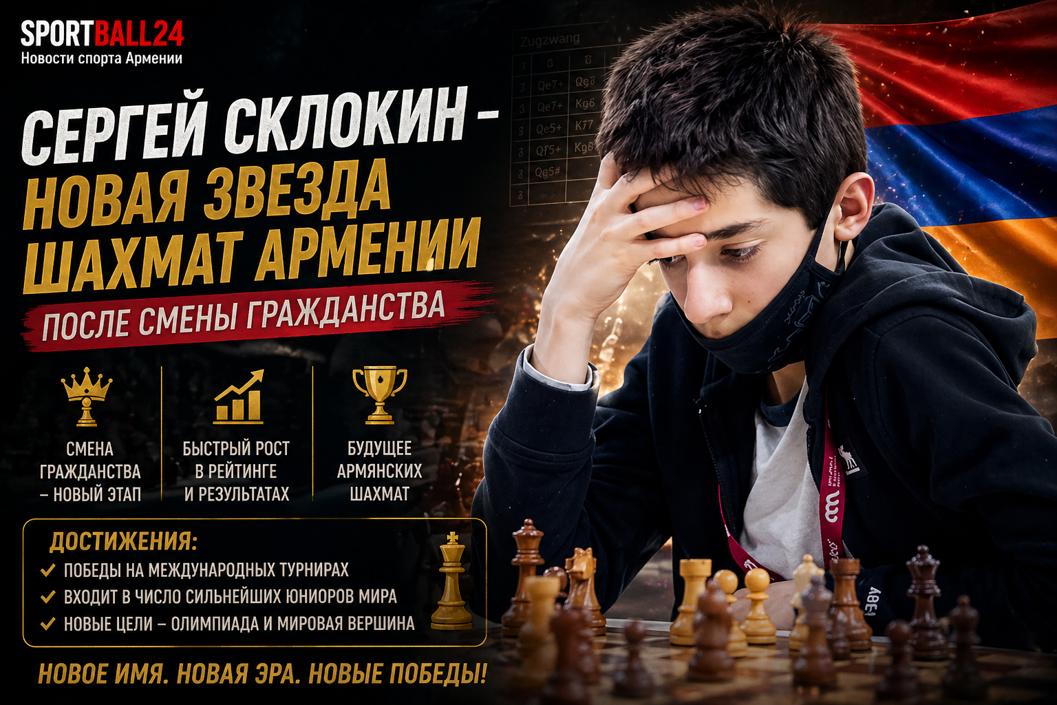 Сергей Склокин — новая звезда шахмат Армении после смены гражданства