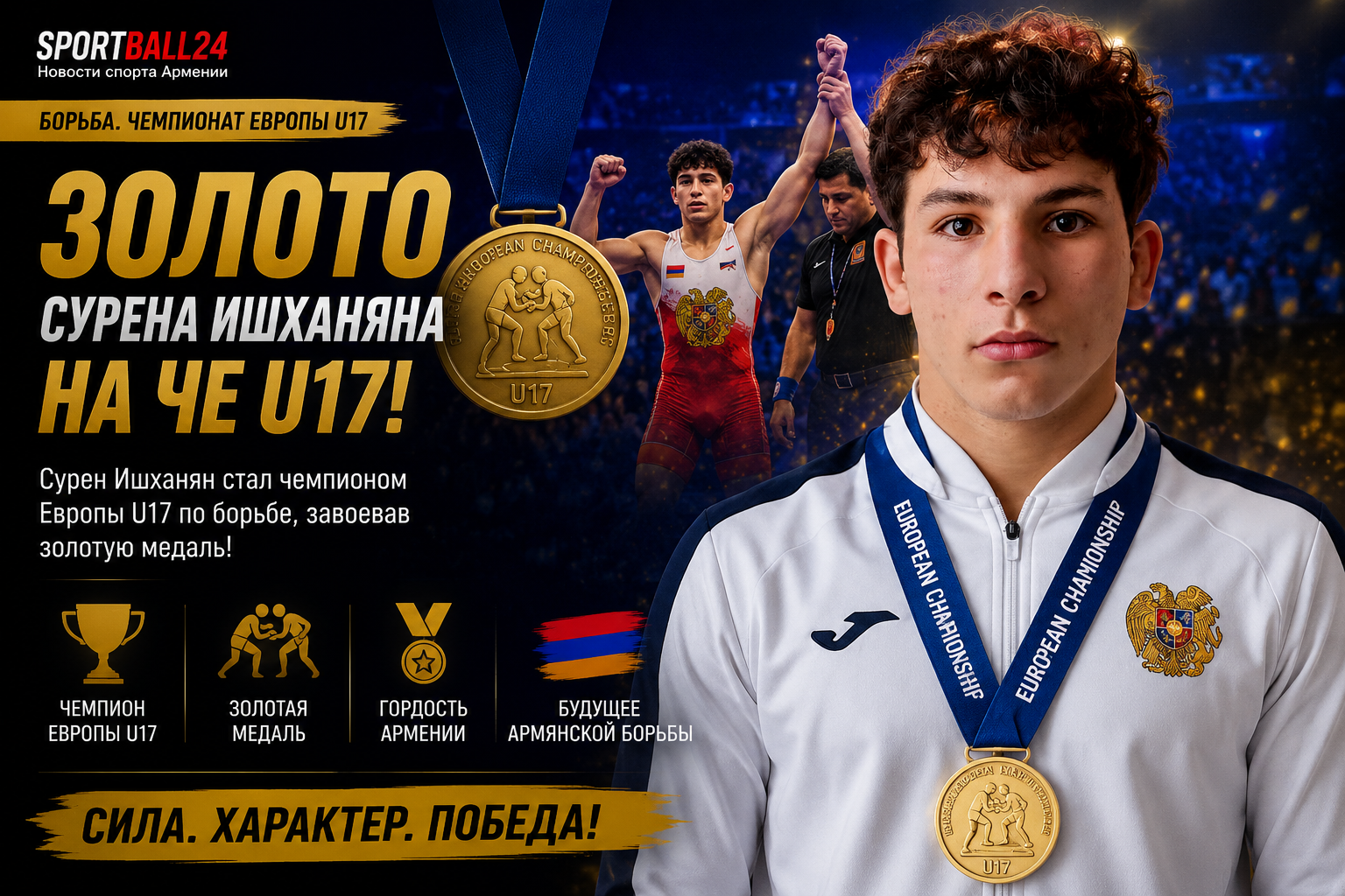 Золото Сурена Ишханяна на ЧЕ U17