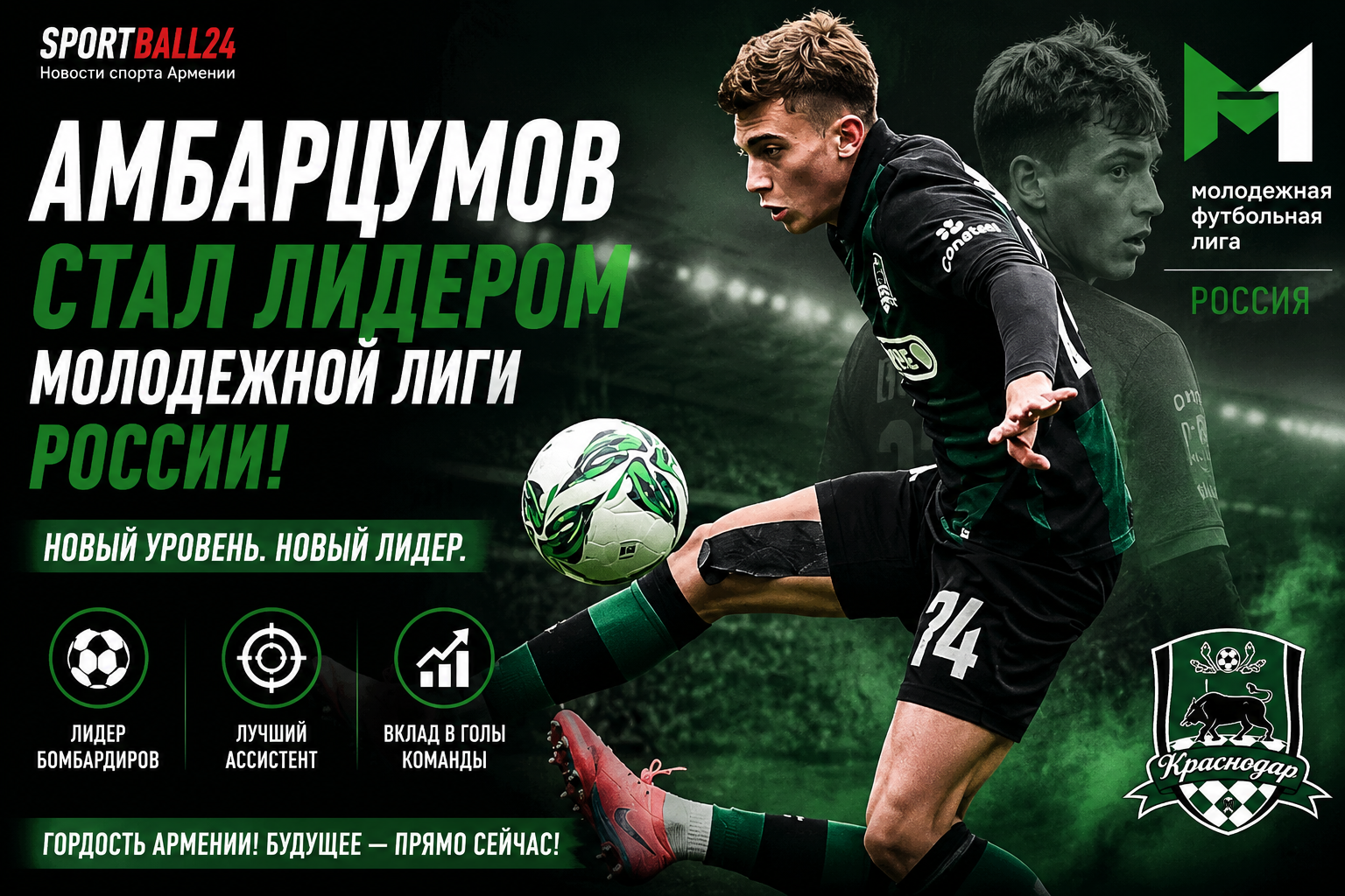 Амбарцумов стал лидером Молодежной лиги России