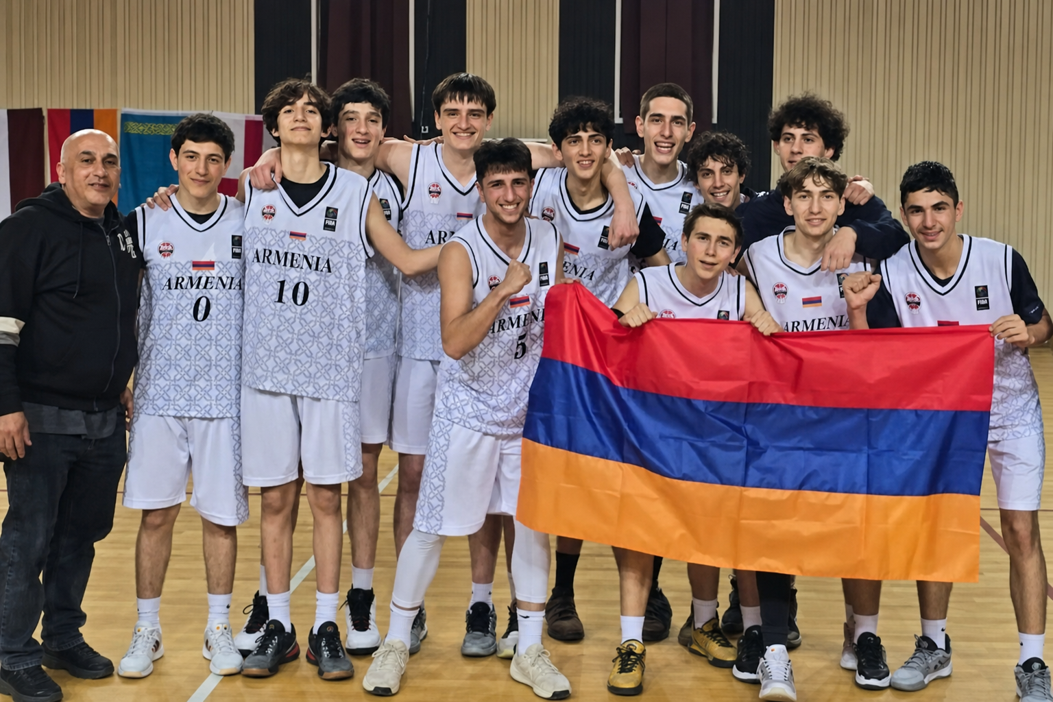 Сборная Армении на ЧЕ U16 по баскетболу начала турнир с крупной победы