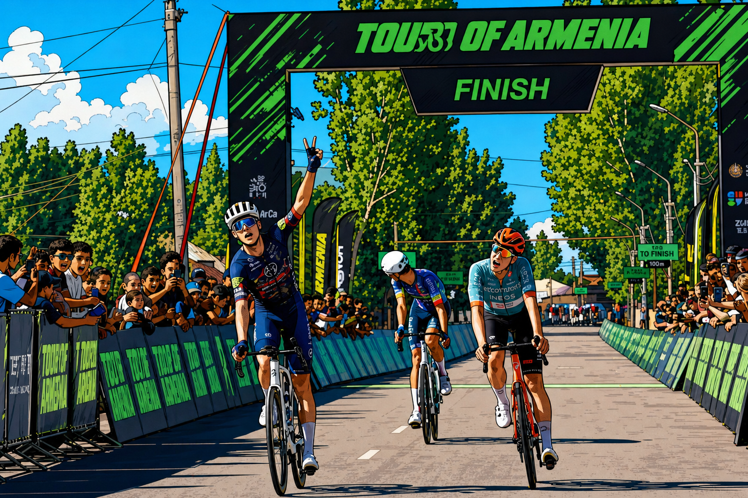 Tour of Armenia: Михал Поморский выиграл первый этап у Lake Sevan