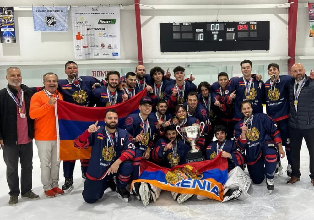 Хоккейный клуб Armenia HC стал победителем турнира в США